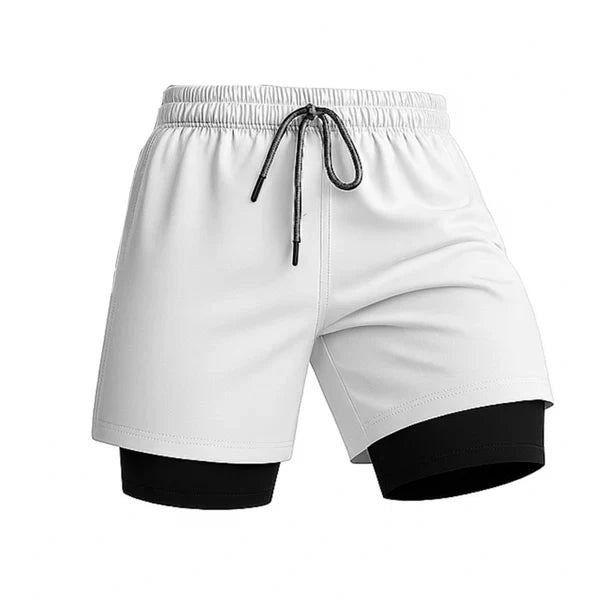 3-in-1 Quick-Dry Swim Trunks with Compression Liner